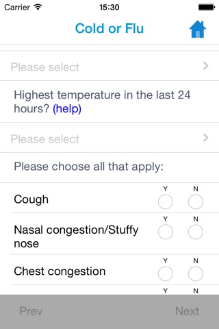 MedZam Cold Flu sinusitis checker for symptoms of seasonal influenza virus infection plus wellness education to help contagious users prevent infection, seek treatment for illness & achieve relief screenshot 4
