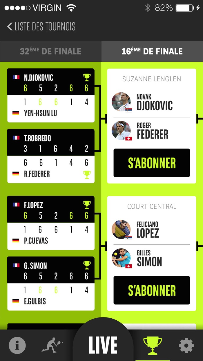 We Are Tennis Live Score