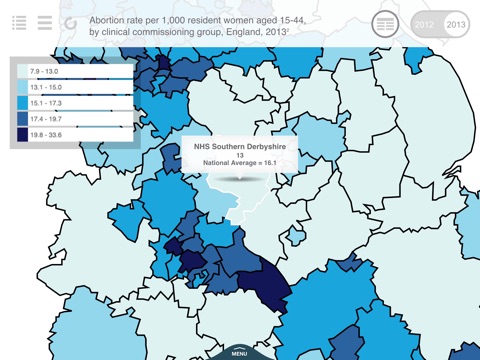 England Atlas of Contraception 2013/14 screenshot 3