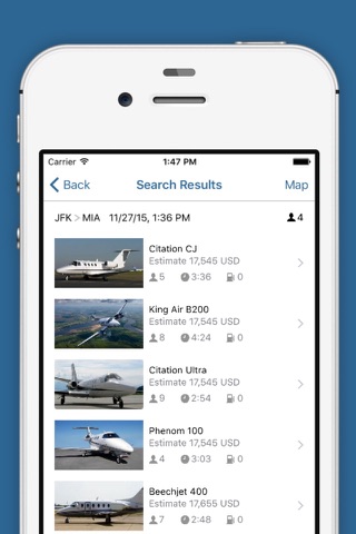 Private Jet Search screenshot 3