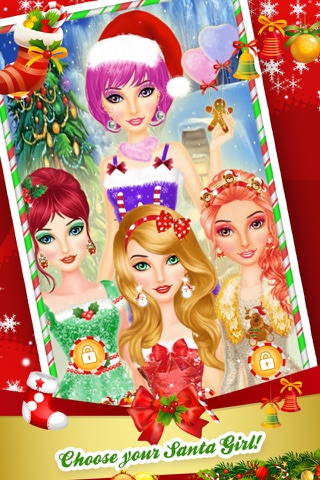 Christmas Salon - XMas Santa Girl Makeup and Dress up Game in Real 3D Winter Snowfall screenshot 3