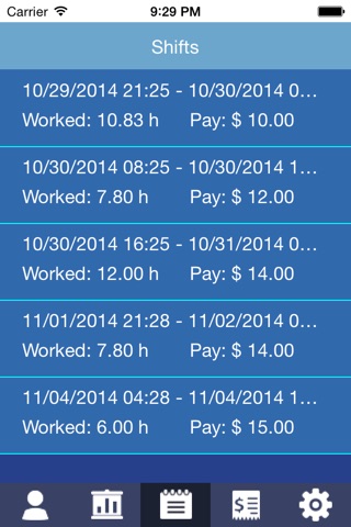 Working Hours - timesheet, overtime, breaktime & the billable paycheck tracker screenshot 3