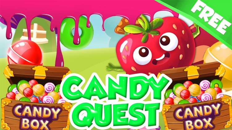 ``` A Candy Quest``` - get top score in match-3 puzzle mania 4 kid’s