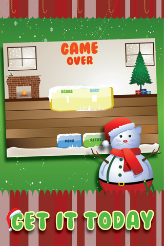 Santa Cat Christmas Jump - Mega Kitty Snow Leap FREE screenshot 3