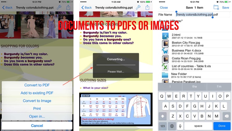 Cool Converter - Convert documents, Web Pages to  PDF or Images screenshot-3