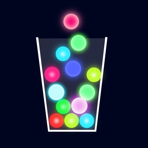 100 Neon Balls - Free Color Drop Physics Game iOS App