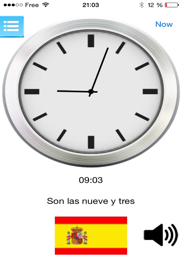 Multilingual speaking clock - free version screenshot 3