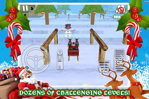 3D Santa's Sleigh Christmas Parking Game PRO screenshot 3