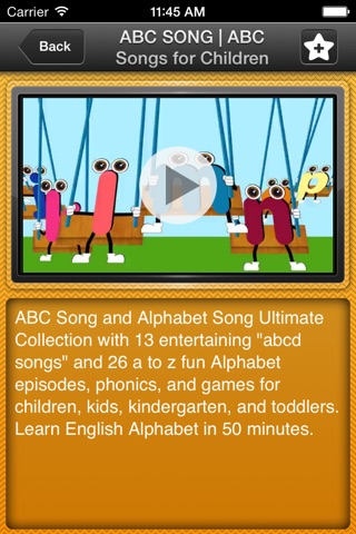 Educational videos for children from 3 to 5 years -  movies, songs and games for kids screenshot 3