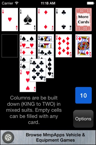 Single Rail Solitaire screenshot 3