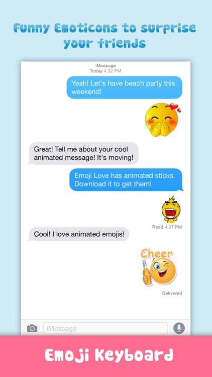 Emoji Love PRO - Animated Funny Emoticons - Cool Characters & Emoji Keyboard Icons & Emojis Stickers for Chatting screenshot-4