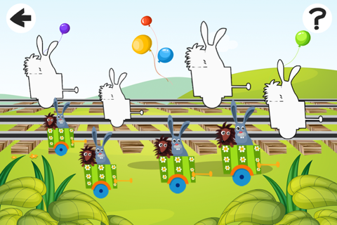 A Sort By Size Game for Children: Learn and Play with Animals Boarding a Train screenshot 3