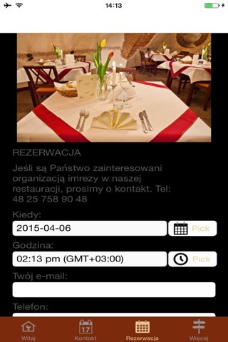 Restauracja Pałacowa screenshot 3