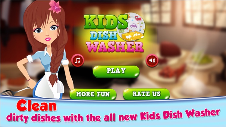 Kids Dish Washing & Cleaning - Play Free Kitchen Cleaning Game