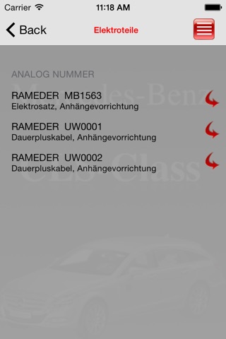 Запчасти Mercedes-Benz CLS-class screenshot 4