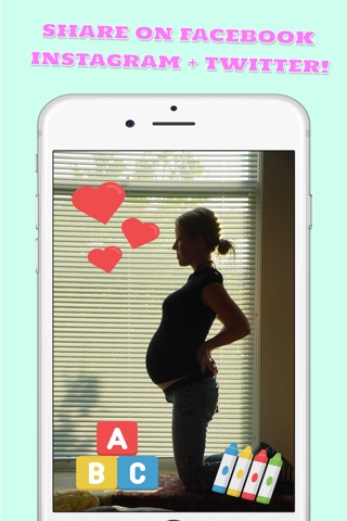 Baby Shower Photo Stickers - Instagram & Facebook Sharing Edition screenshot 2