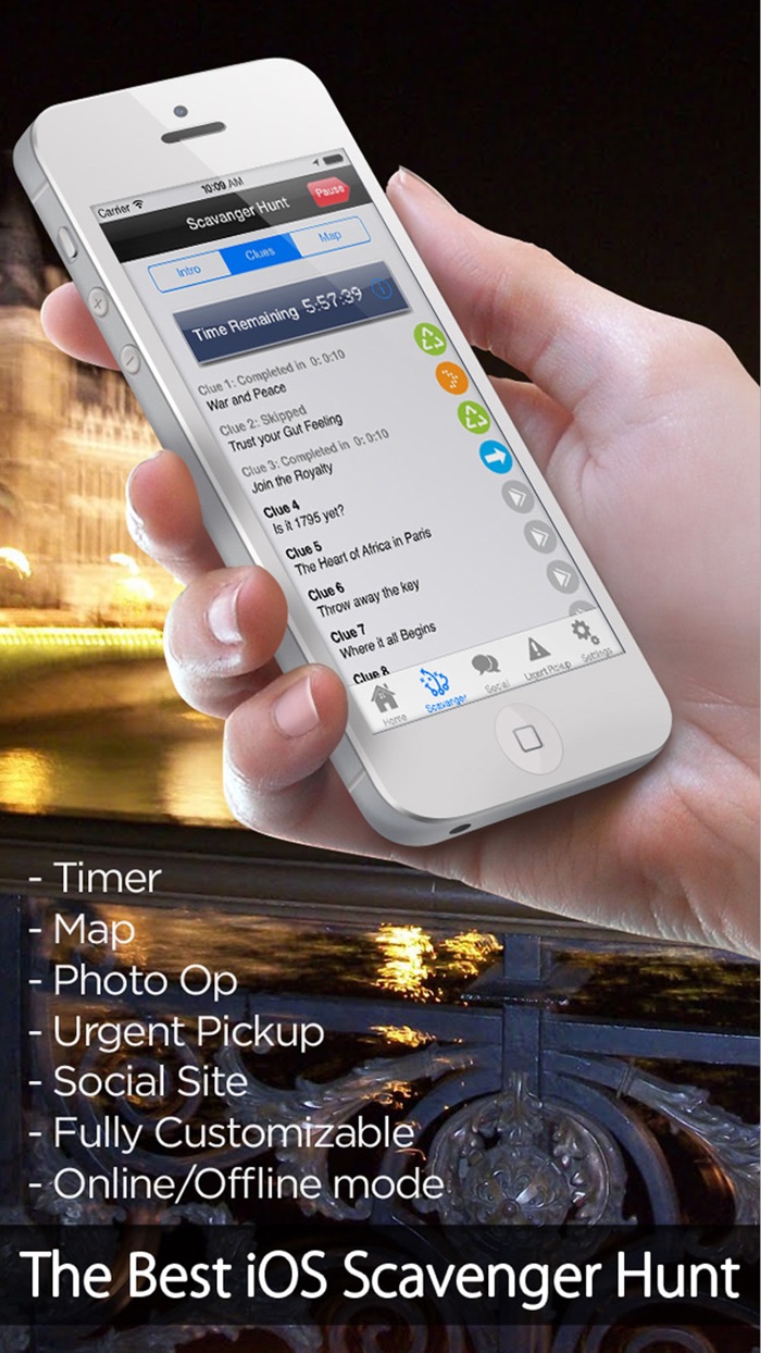 Pro Scavenger Hunt Customizable Treasure Hunt loaded with a sample chase in Paris