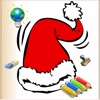 Coloriages de Noël pour les enfants avec des crayons de couleurs - 24 dessins à colorier avec le Père Noël, des sapins, des lutins, et plus