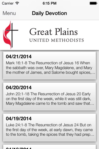 The Great Plains Conference of the United Methodist Church for iPhone screenshot 3