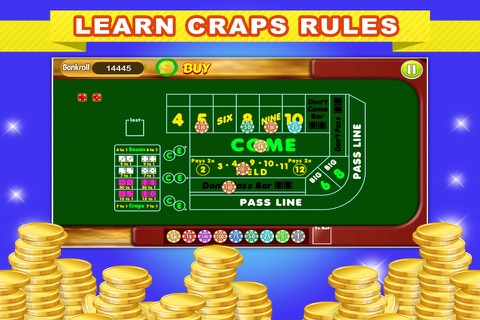 Classic Craps Table PRO - Random Dice Roller with Real Odds screenshot 2