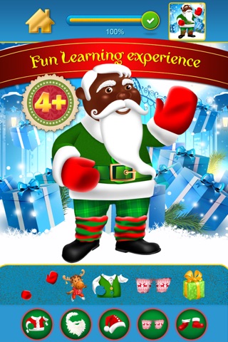 My Festive Secret Santa Christmas Dressing Up Copy Maker Advert Free Game screenshot 2
