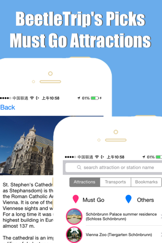 Vienna travel guide and offline city map, BeetleTrip u-bahn metro subway trip route planner advisor screenshot 2