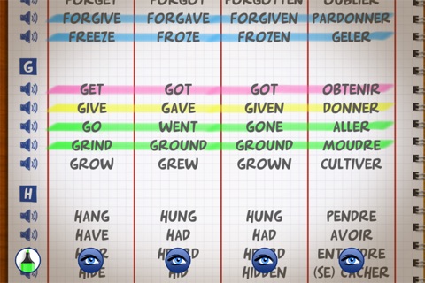 English Irregular Verbs 2 Premium screenshot 2