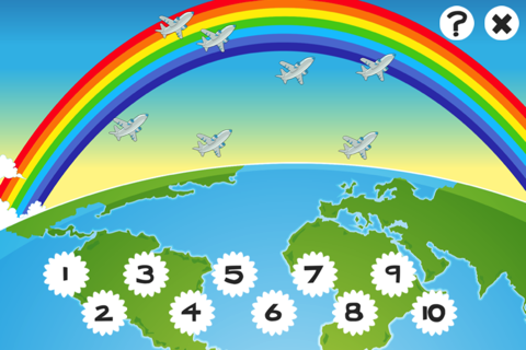 123 Count-ing & Learn-ing Number-s To Ten Kid-s Game-s with Children of the World screenshot 2
