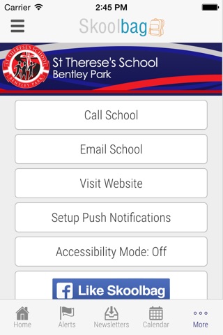 St Therese's School Bentley Park - Skoolbag screenshot 4