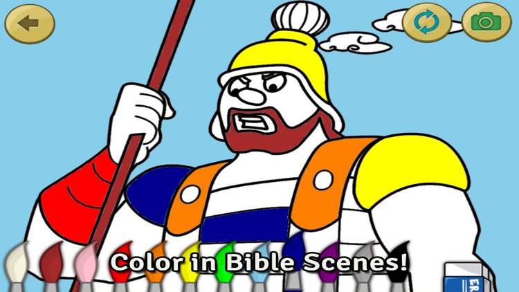 Bible Heroes: David and Goliath - Bible Story, Puzzles, Coloring, and Games for Kids screenshot-3