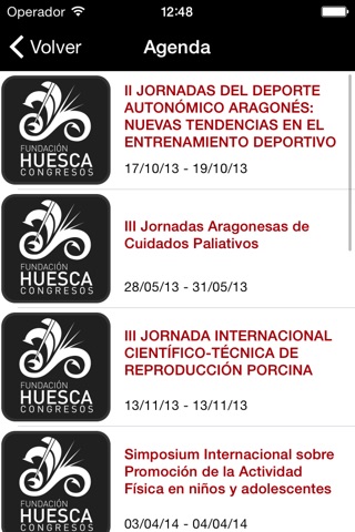 Fundación Huesca Congresos screenshot 2
