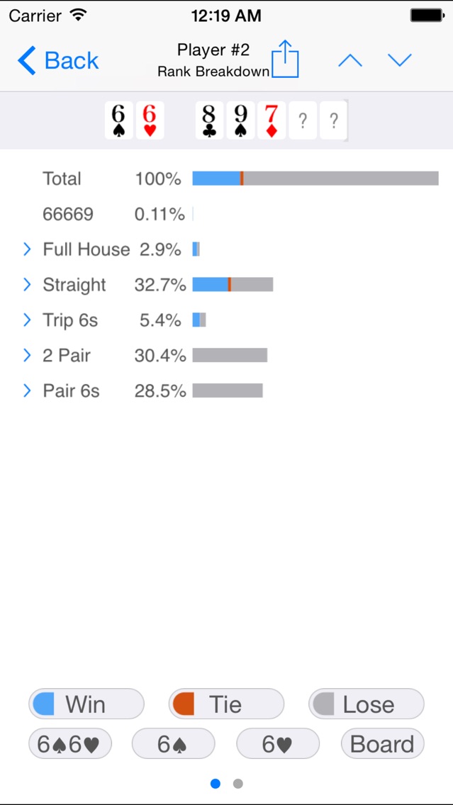 Poker Odds Pro screenshot1