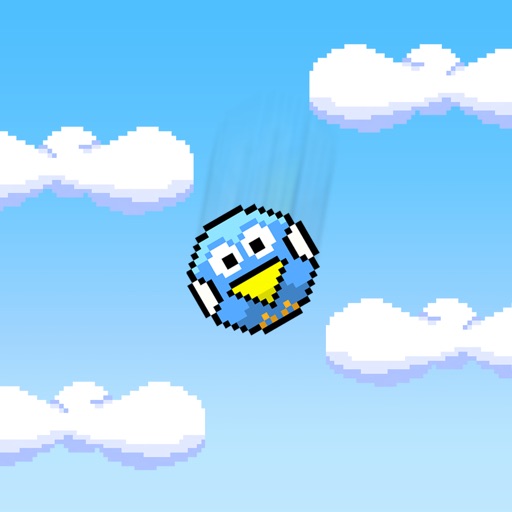 Blue Bird Fall - Flappy Drop Down iOS App