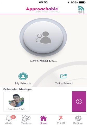 Approachable™: Radar to guide you to Meetups with your friends screenshot 2