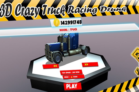 3D Crazy Truck Racing Drunk screenshot 2