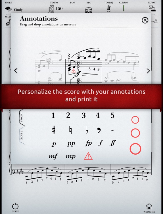 Play Debussy – Arabesque No. 1 (interactive piano sheet music) screenshot-3