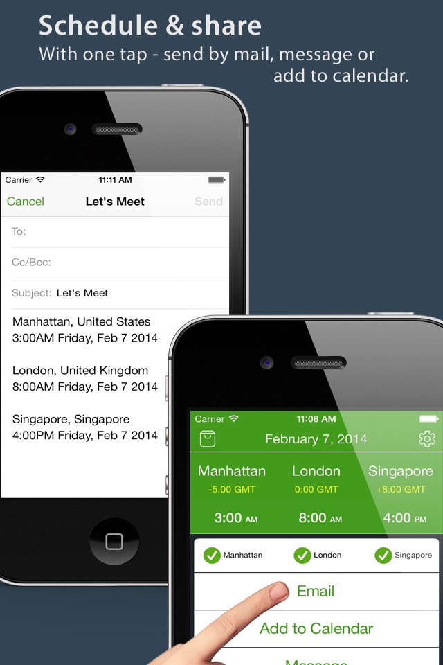 World TimeZlider - Convert time, schedule and share screenshot 3