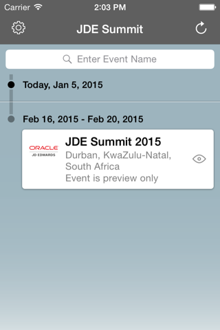 JDE Summit screenshot 2