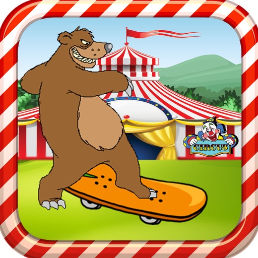 Circus Carnival Extreme Mountain Slope Skateboard Racing Top Game Free HD icon