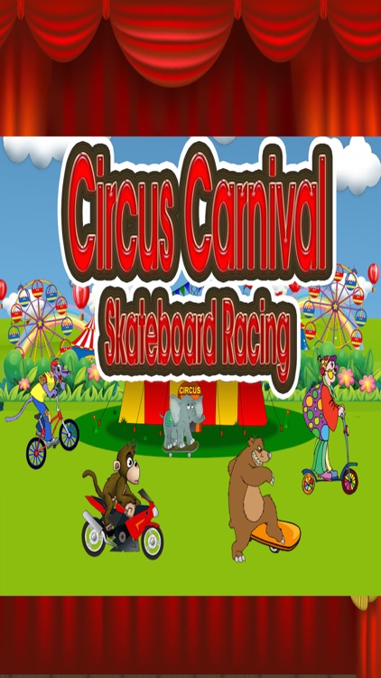 Circus Carnival Extreme Mountain Slope Skateboard Racing Top Game Free HD screenshot-4