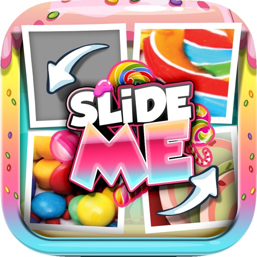 Slide Me Puzzle : Candy Bar Tiles Quiz the Picture Games Pro icon