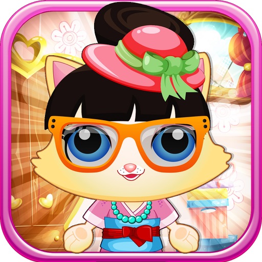 Adorable Small Pet-Shop: Fluffy Dog & Baby Ginger Cat Dress up PRO icon