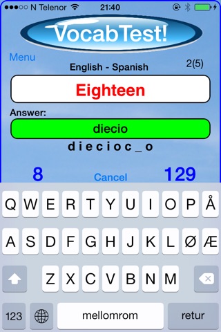 VocabTest! screenshot 3