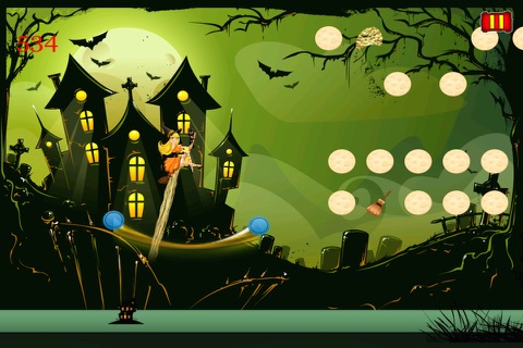 Pretty Witch Bounce - Magical Jumping Adventure screenshot 2