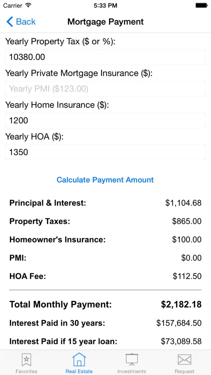 Real Estate Agent and Investor Calculator screenshot-3