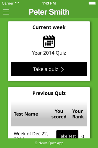 News Quiz App screenshot 2