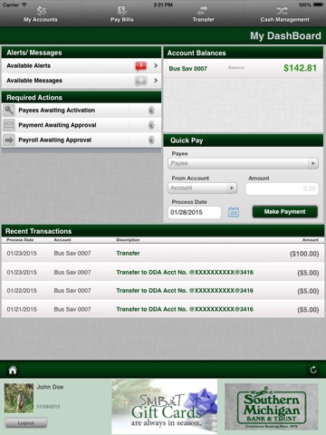 SMB&T Cash Management screenshot 2