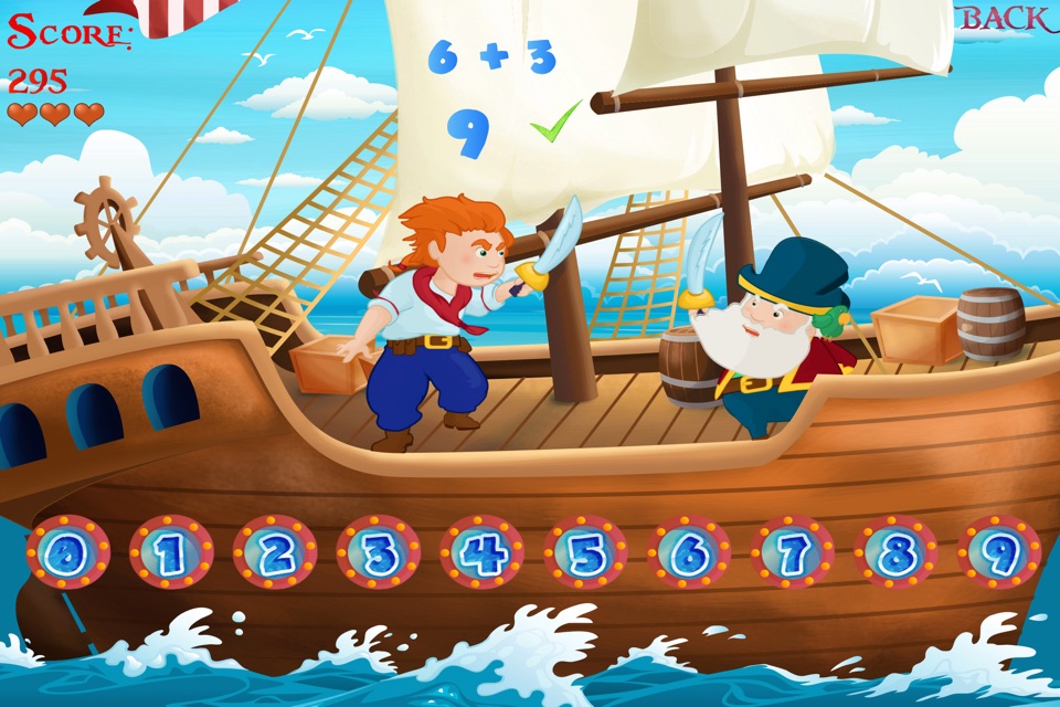 Pirate Sword Fight - Fun Educational Counting Game For Kids. screenshot 2