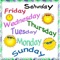 Days of the week application teaches to identify days of the week with various easy learning method