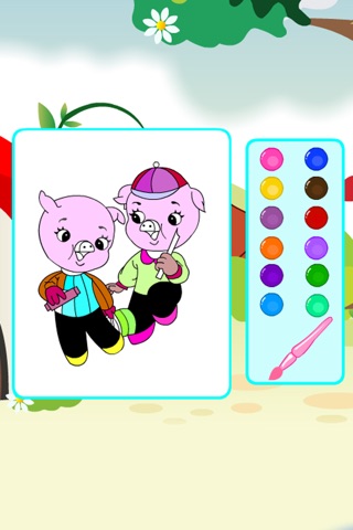 Coloring Jolly Pigs screenshot 3